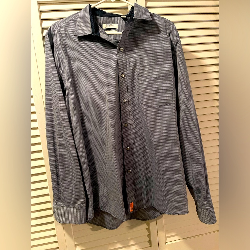 Van Heusen Originals Men's Slim Fit Dress Shirt, Wrinkle-Free, Size L Mint Cond